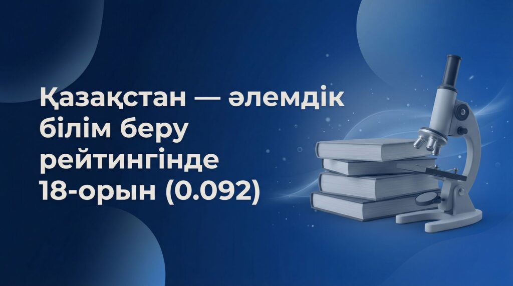 Қазақстан білім беру саласында жаһандық топ-20 қатарына еніп, дамыған жүйелер арасындағы позициясын нығайтып жатыр