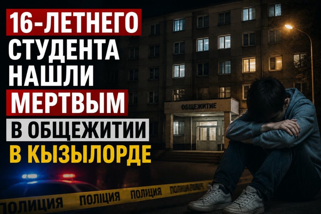 16-летнего студента нашли мертвым в общежитии в Кызылорде