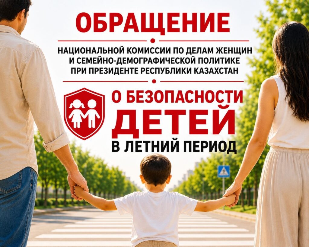 Национальная комиссия обратилась к казахстанцам по вопросу безопасности детей