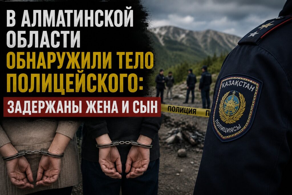 В Алматинской области обнаружили тело полицейского: задержаны жена и сын