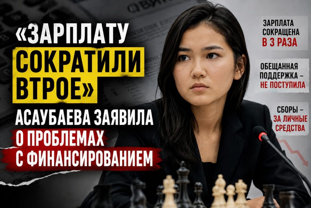 Лидер казахстанских шахмат и трехкратная чемпионка мира по блицу Бибисара Асаубаева публично заявила о финансовых трудностях, с которыми столкнулась при подготовке к международным соревнованиям
