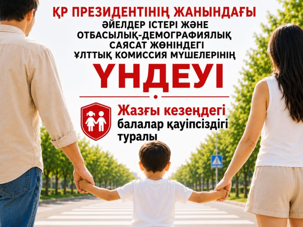 Ұлттық комиссия балалар қауіпсіздігіне қатысты үндеу жасады